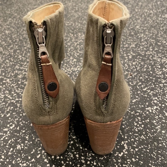 Rag & Bone NewBury in Stonewall Canvas booties / boots SZ. 36 or 6 - Picture 5 of 13